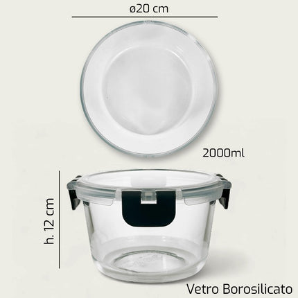Frigo Box Vetro Tondo Cm.19X12H Arca