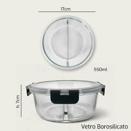 Frigo Box Vetro Tondo Cm.17X7H Arca