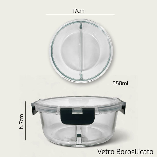 Frigo Box Vetro Tondo Cm.17X7H Arca