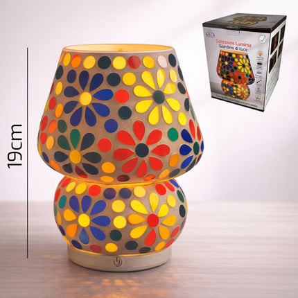 Luminìa Lampada da Tavolo LED Ricaricabile – 3 Intensità di Luce, USB Type‑C, Batteria 2600 mAh, 15 x 15 x 19 cm, IP20 per Interni Giardino di Luce Arca