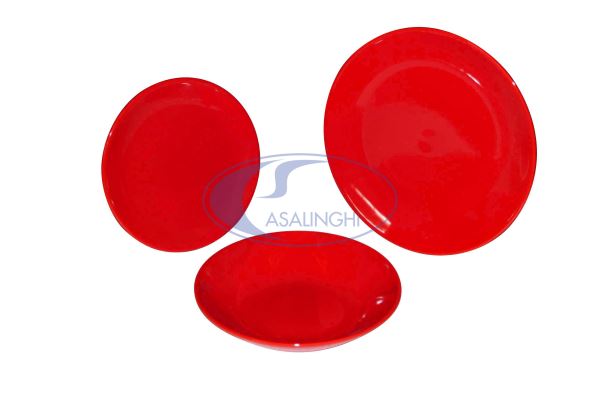PIATTO CERAMICA PIANO ROSSO Arca