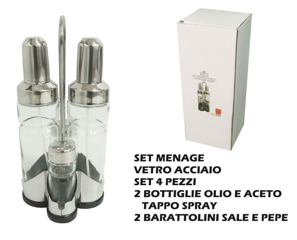 Arca SET MENAGE CONF. 4 PZ. TAPPO SPRAY Arca