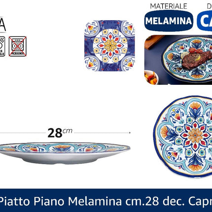 Arca PIATTO PIANO MELAMINA CM.28 DEC. CAPRI Arca