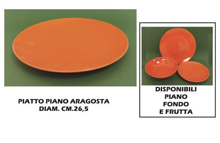 PIATTO CERAMICA PIANO CM.26 ARAGOSTA Arca