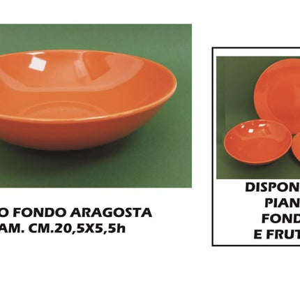 PIATTO CERAMICA FONDO CM.21 ARAGOSTA Arca