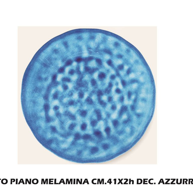 Arca PIATTO PIANO MELAMINA CM41X2h DEC. AZZURRO Arca