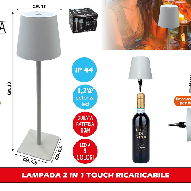 Arca LAMPADA 2 IN 1 TOUCH RICARICABILE Arca