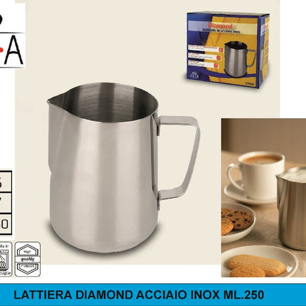 Arca LATTIERA DIAMOND ACCIAIO INOX ML.250 Arca
