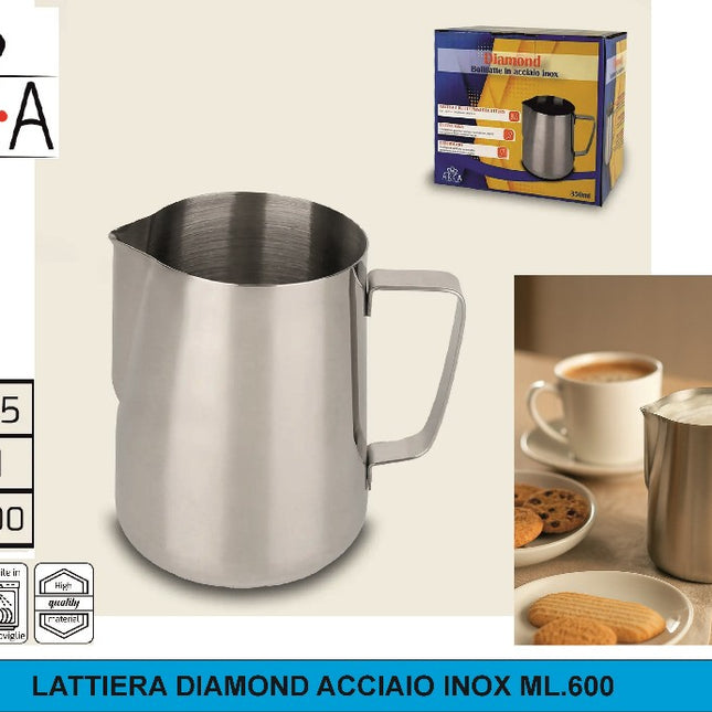 Arca LATTIERA DIAMOND ACCIAIO INOX ML.600 Arca