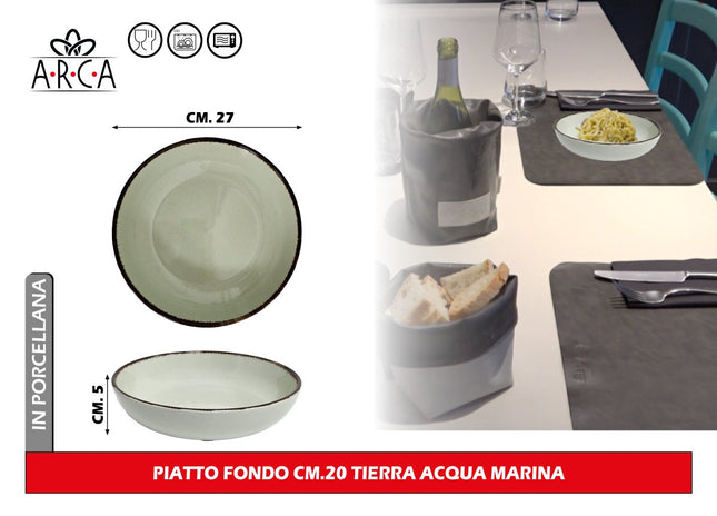 Piatto Fondo Cm.20 Tierra Acqua Marina Arca