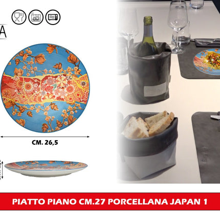 Arca Piatto Piano Cm.27 Porcellana Japan 1 Arca