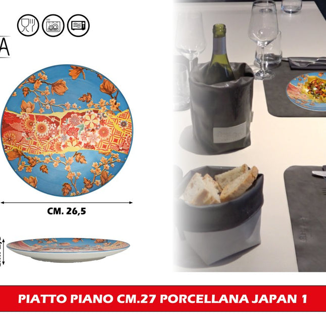 Arca Piatto Piano Cm.27 Porcellana Japan 1 Arca