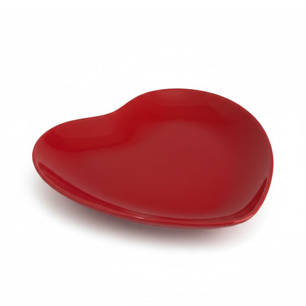 Piatto Cuore Rosso in Porcellana per Tavole Romantiche Piatto piano Arca