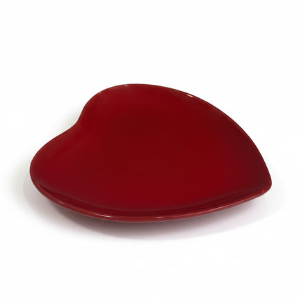 Piatto Cuore Rosso in Porcellana per Tavole Romantiche Piatto frutta Arca