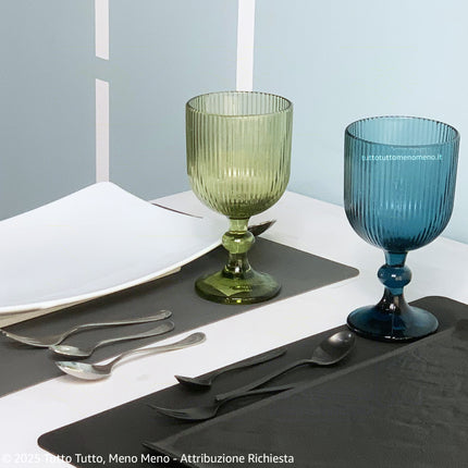 Arca Calici In Pasta Di Vetro Eternity Verde (Set 6 X 330 Ml): Eleganza E Colore Sulla Tua Tavola