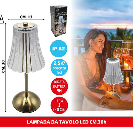Arca LAMPADA DA TAVOLO LED CM.30h Arca