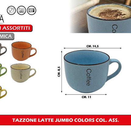Arca TAZZONE LATTE JUMBO COLORS COL. ASS. Arca