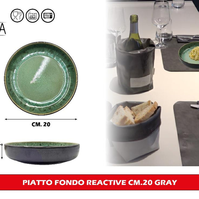 Arca PIATTO FONDO REACTIVE CM.20 VERDE Arca