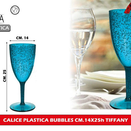 Arca Calice Plastica Bubbles Cm.14X25H Tiffany Arca