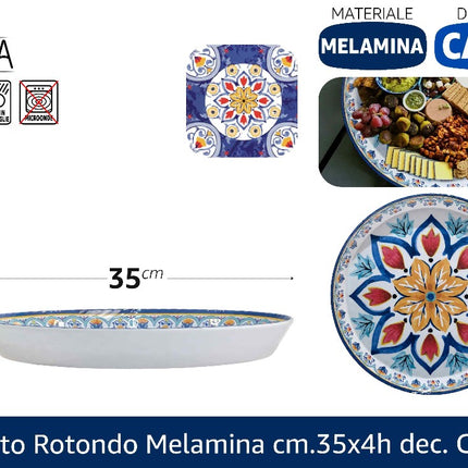 Arca PIATTO ROTONDO MELAMINA CM.35X4h CAPRI Arca