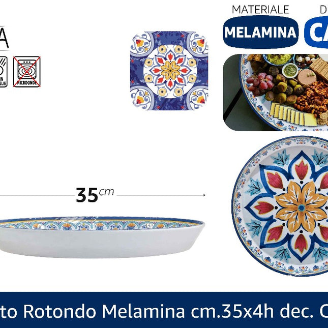 Arca PIATTO ROTONDO MELAMINA CM.35X4h CAPRI Arca