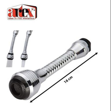 Rompigetto Rubinetto 2 Funzioni con Tasto Push Cromato per Uso Multiplo Lungo Artex