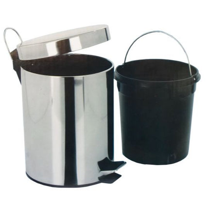 Pattumiera Acciaio Inox con Pedale Binty, Design Funzionale e Resistente Artex