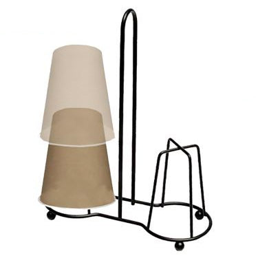 Portabicchieri Inox Girevole Da Tavola 2 e 3 Posti 2 Posti Nero Artex