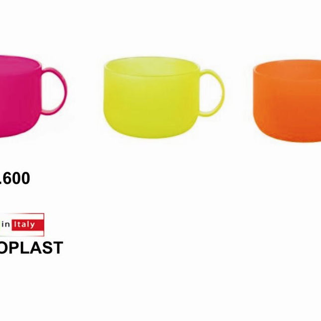 Tazza Latte Plastica Sunny Cc.601 Astroplast