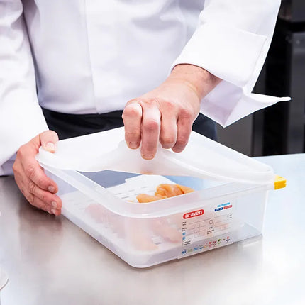 Contenitore Araven Gastronorm Per Alimenti Ermetico Doppia Guarnizione Apertura Semplice