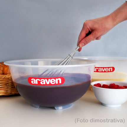 Ciotola Insalatiera in Polipropilene Bianca Araven Multiuso Facile da Pulire Capiente Araven