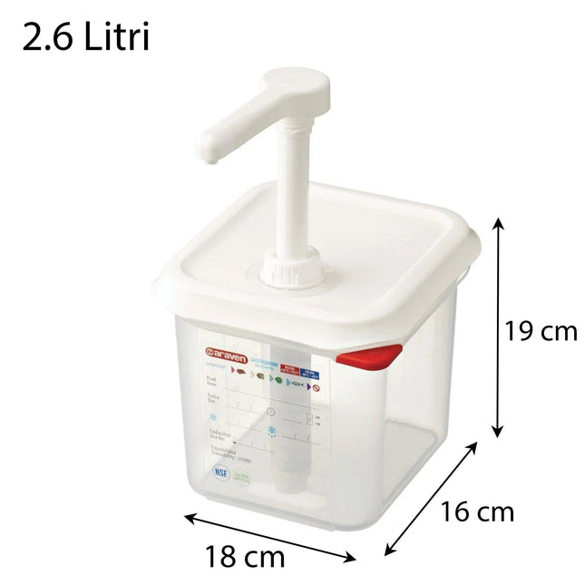 Dispenser per Salse e Condimenti Araven Gastronorm – Praticità, Precisione, Conservazione Araven