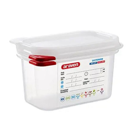 Contenitore Araven Gastronorm Per Alimenti Ermetico Doppia Guarnizione Apertura Semplice