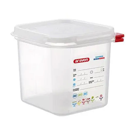 Contenitore Araven Gastronorm Per Alimenti Ermetico Doppia Guarnizione Apertura Semplice
