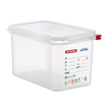 Contenitore Araven Gastronorm Per Alimenti Ermetico Doppia Guarnizione Apertura Semplice