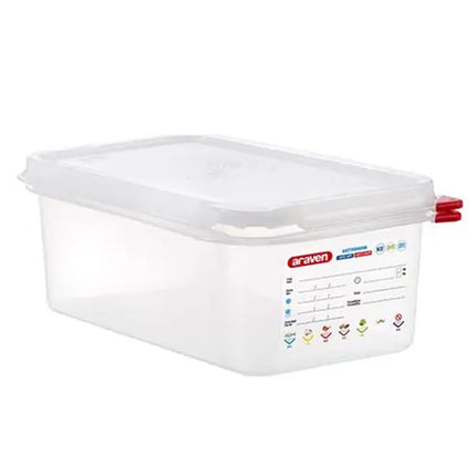 Contenitore Araven Gastronorm Per Alimenti Ermetico Doppia Guarnizione Apertura Semplice