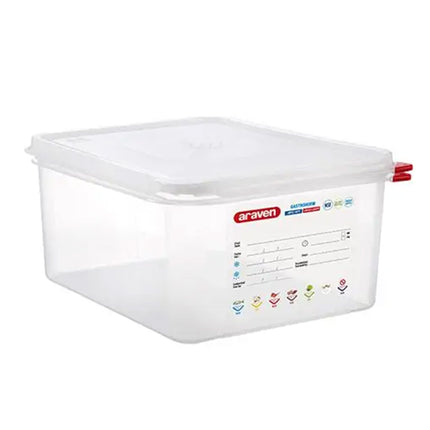 Contenitore Araven Gastronorm Per Alimenti Ermetico Doppia Guarnizione Apertura Semplice