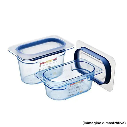 Coperchio Araven per Contenitori GN 1/9 cm 17,6x10,8x2h in Plastica BPA free, per Conservazione Alimentare