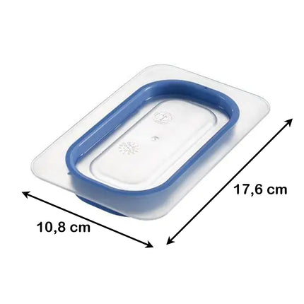 Coperchio Araven per Contenitori GN 1/9 cm 17,6x10,8x2h in Plastica BPA free, per Conservazione Alimentare