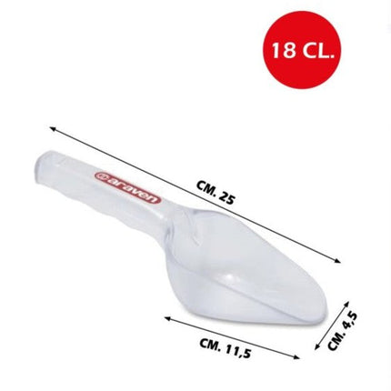 Sassola Plastica Trasparente in Diverse Misure per Uso Generale e Precisione 25x4,5 cm Araven