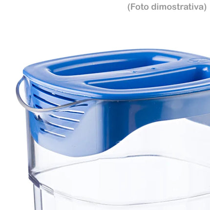 Caraffa Jug Araven Capiente Richiudibile e Impilabile 1,4 LT con Tappo Bianco - per Succhi, Acqua con Ghiaccio, Bevande