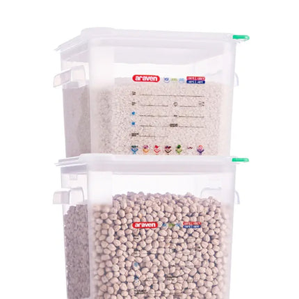 Contenitore Quadrato Araven Per Alimenti Ermetico con Doppia Guarnizione e Apertura Semplice Araven