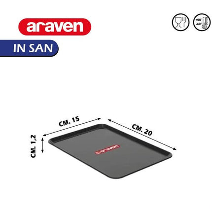 Vassoio in Plastica Alimentare per Esposizione, Conservazione, Buffet e Catering Araven