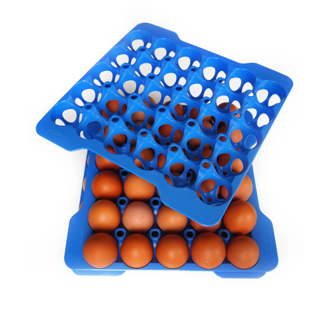 Set Vassoi Portauova Araven Gastronorm GN 2/3 - 4 x 30 Uova - Conservazione uova Salvaspazio Impilabile