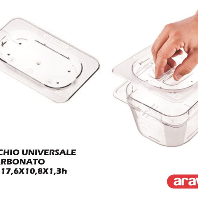 UNIVERSAL LID PC GN 1/9 TRN