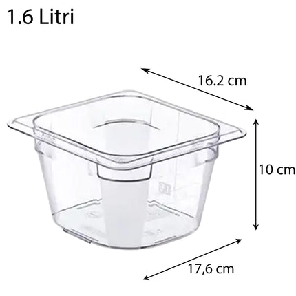 Contenitore Basic Food Box GN1/1 in Policarbonato Araven GastroNorm, Organizza e Conserva