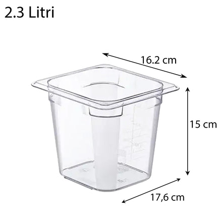 Contenitore Basic Food Box GN1/1 in Policarbonato Araven GastroNorm, Organizza e Conserva Araven