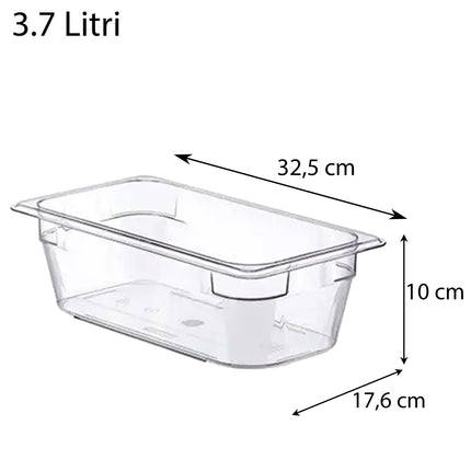 Contenitore Basic Food Box GN1/1 in Policarbonato Araven GastroNorm, Organizza e Conserva