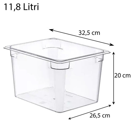 Contenitore Basic Food Box GN1/1 in Policarbonato Araven GastroNorm, Organizza e Conserva