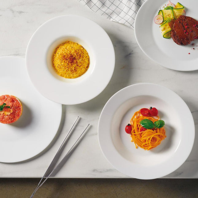 Bormioli Rocco Piatto Grangusto: Set 6 Pezzi in Vetro Opale Temperato per Ristoranti, Cucina e Dessert - Tutto Tutto Meno Meno